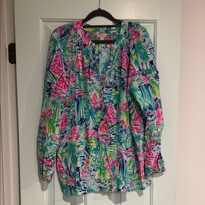 Lilly Pulitzer Multicolor Tropical Top